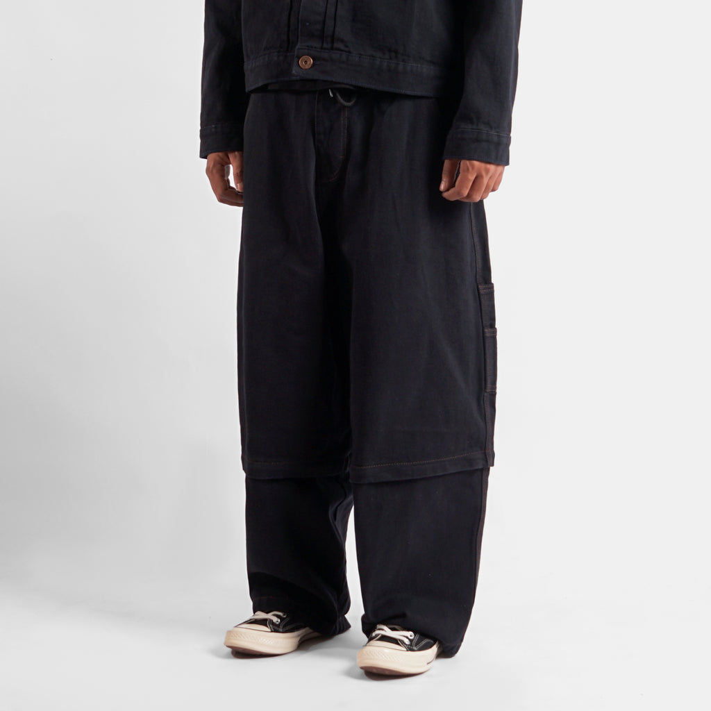 WISED | KAGE | DENIM BAGGY ZIPOFF