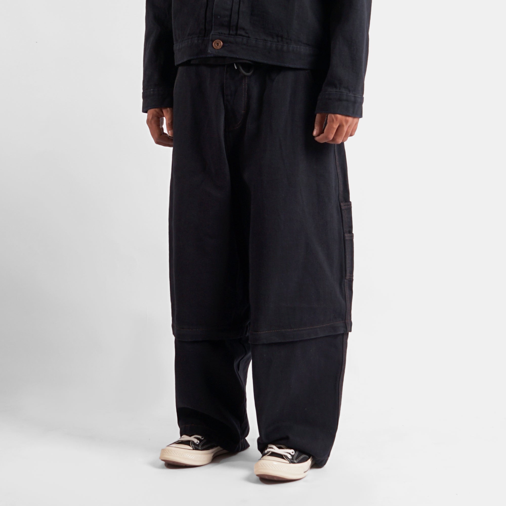 WISED | KAGE | DENIM BAGGY ZIPOFF
