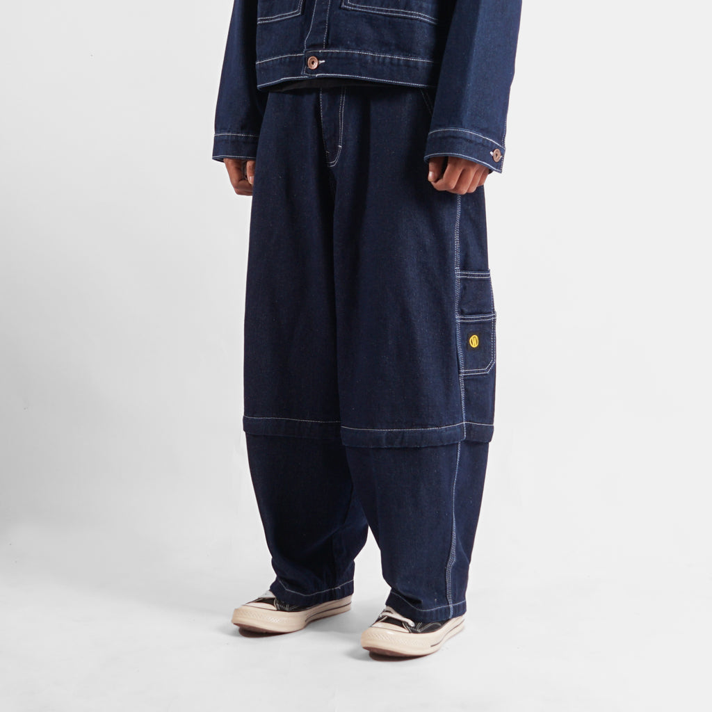 WISED | KAGE | DENIM BAGGY ZIPOFF