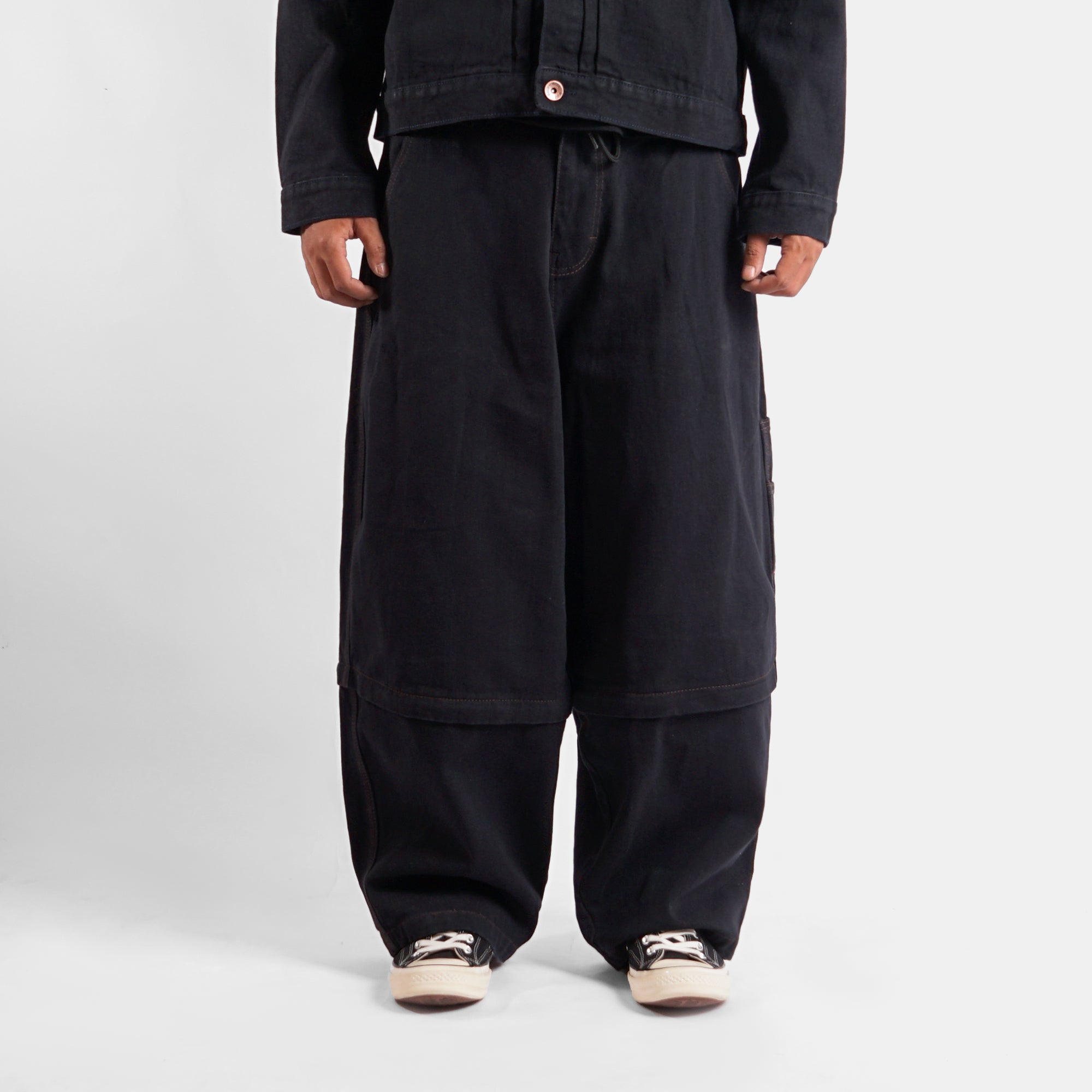 WISED | KAGE | DENIM BAGGY ZIPOFF