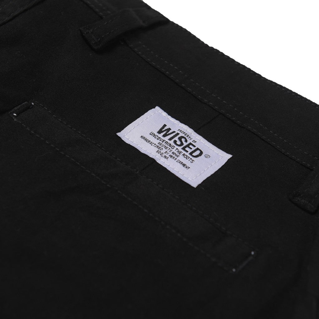 WISED  SCOUT BLACK  CHINO PANTS