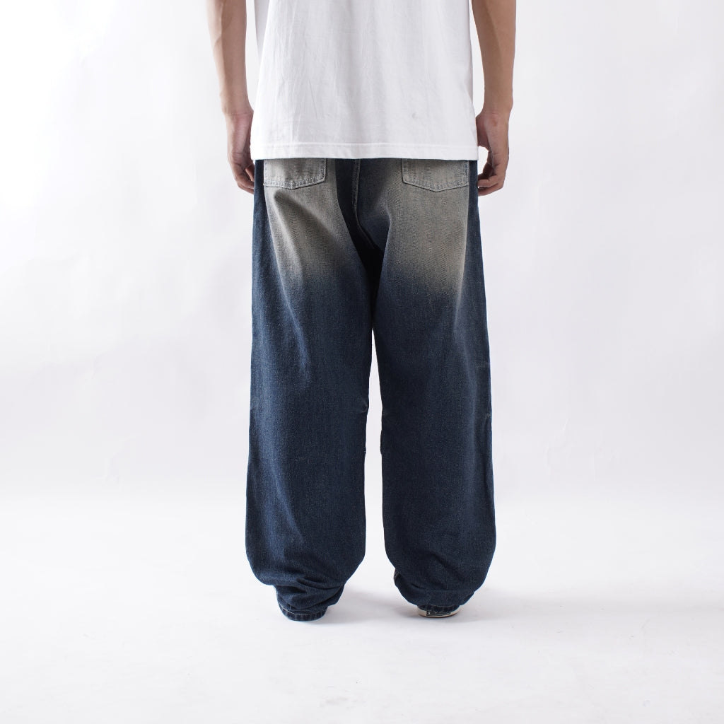 WISED | NORD | WASHED JEANS ACCENT DOUBLE KNEE BAGGY FIT