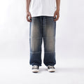 WISED | NORD | WASHED JEANS ACCENT DOUBLE KNEE BAGGY FIT