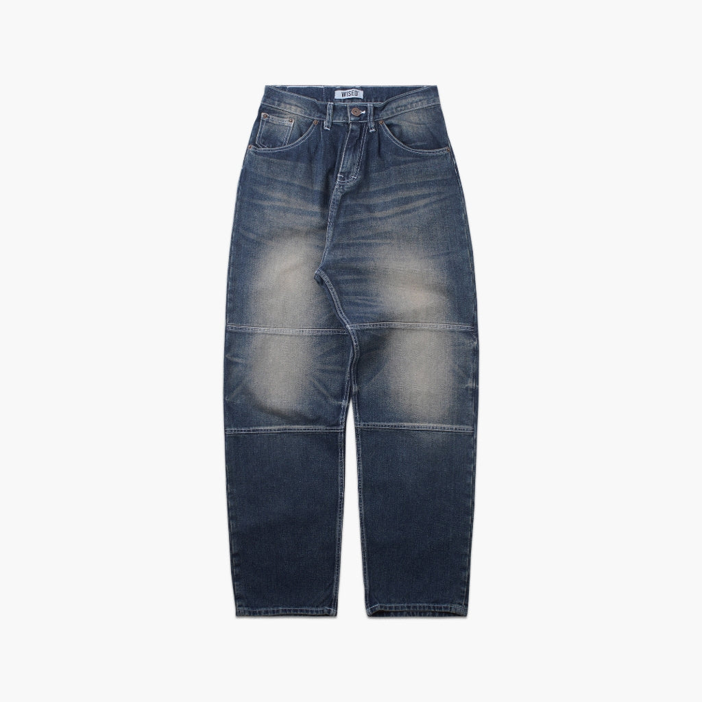 WISED | NORD | WASHED JEANS ACCENT DOUBLE KNEE BAGGY FIT
