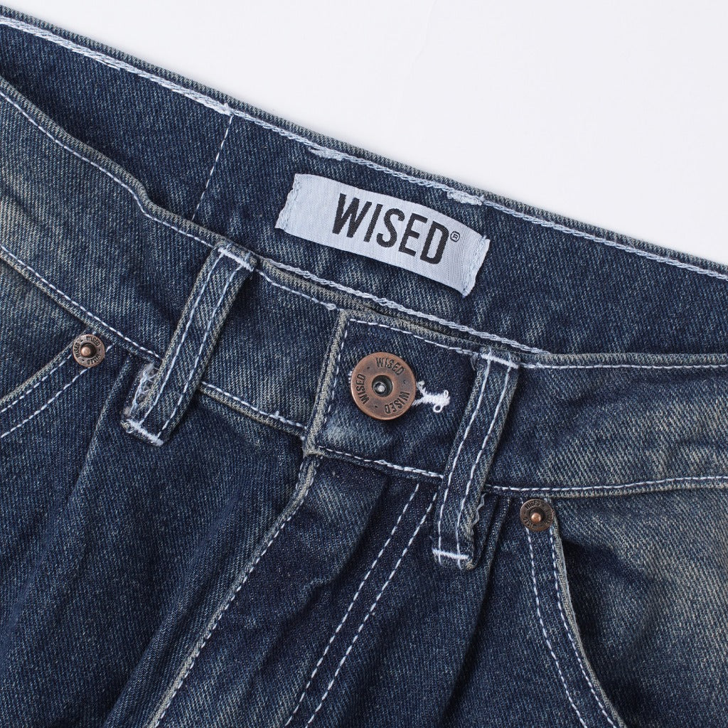 WISED | NORD | WASHED JEANS ACCENT DOUBLE KNEE BAGGY FIT