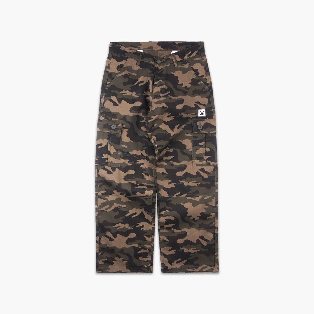 WISED | VENTI | CARGO PANTS TWILL CAMO LOOSE FIT