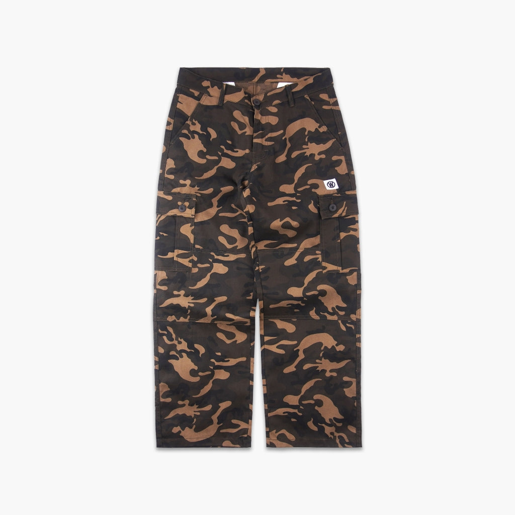 WISED | VENTI | CARGO PANTS TWILL CAMO LOOSE FIT