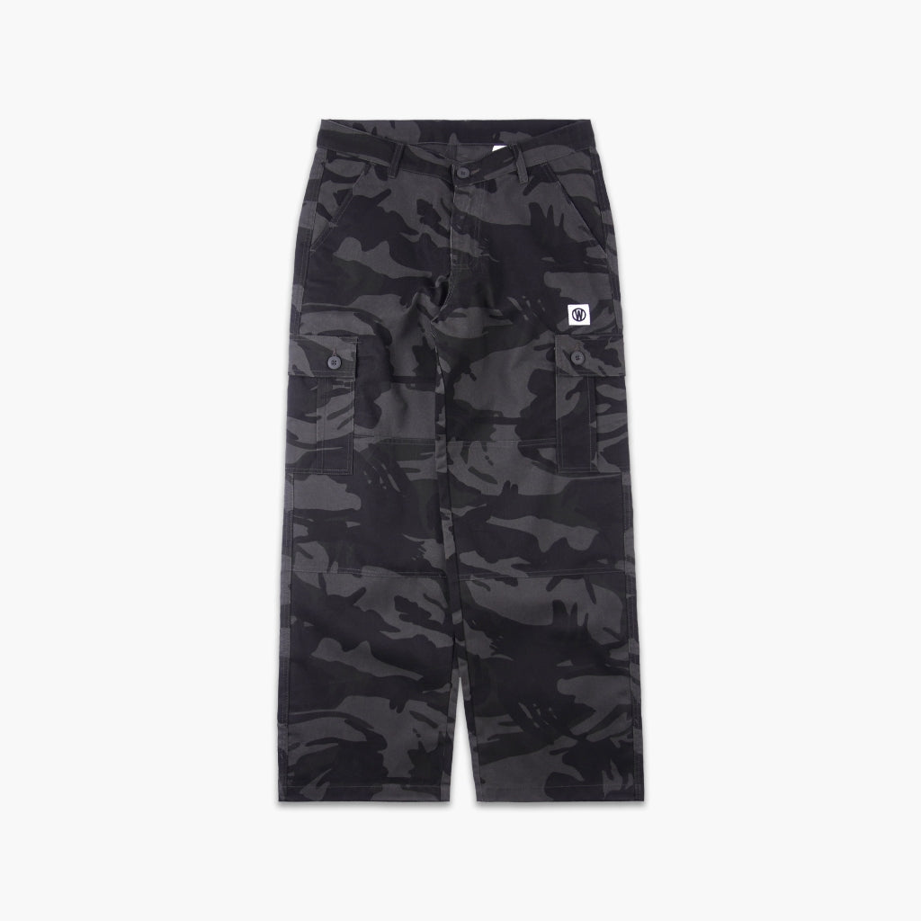 WISED | VENTI | CARGO PANTS TWILL CAMO LOOSE FIT