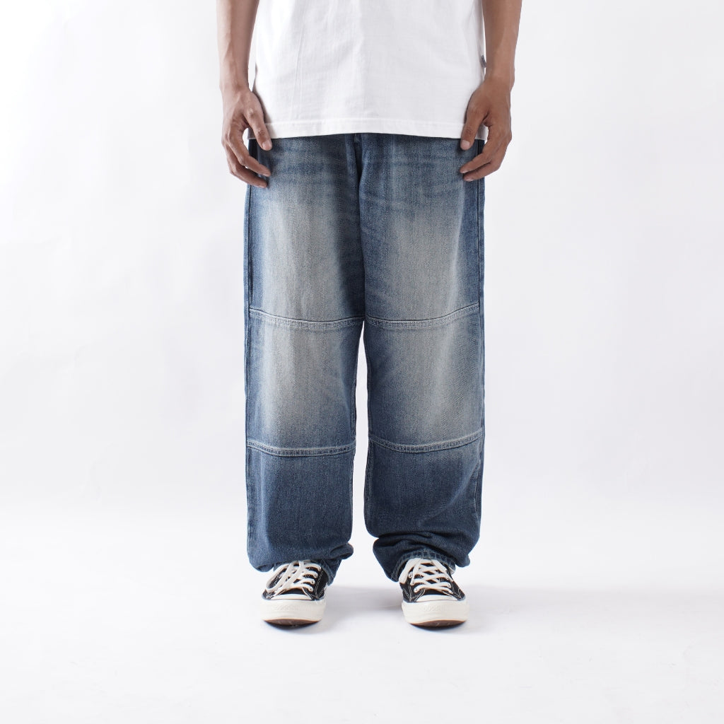 WISED | HAVRE | WASHED JEANS ACCENT DOUBLE KNEE BAGGY FIT