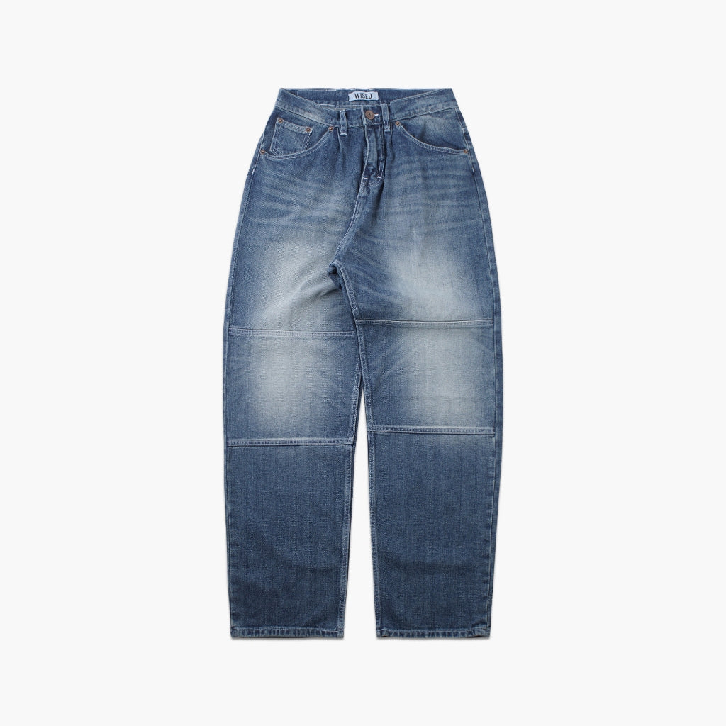WISED | HAVRE | WASHED JEANS ACCENT DOUBLE KNEE BAGGY FIT