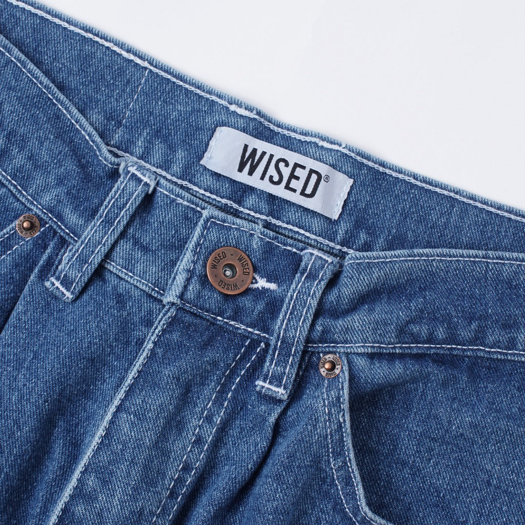 WISED | FELD | WASHED JEANS ACCENT DOUBLE KNEE BAGGY FIT