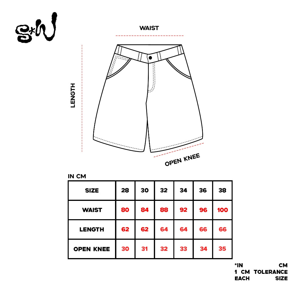 WISED X SHINING | OFFRAW | JORTS PANTS