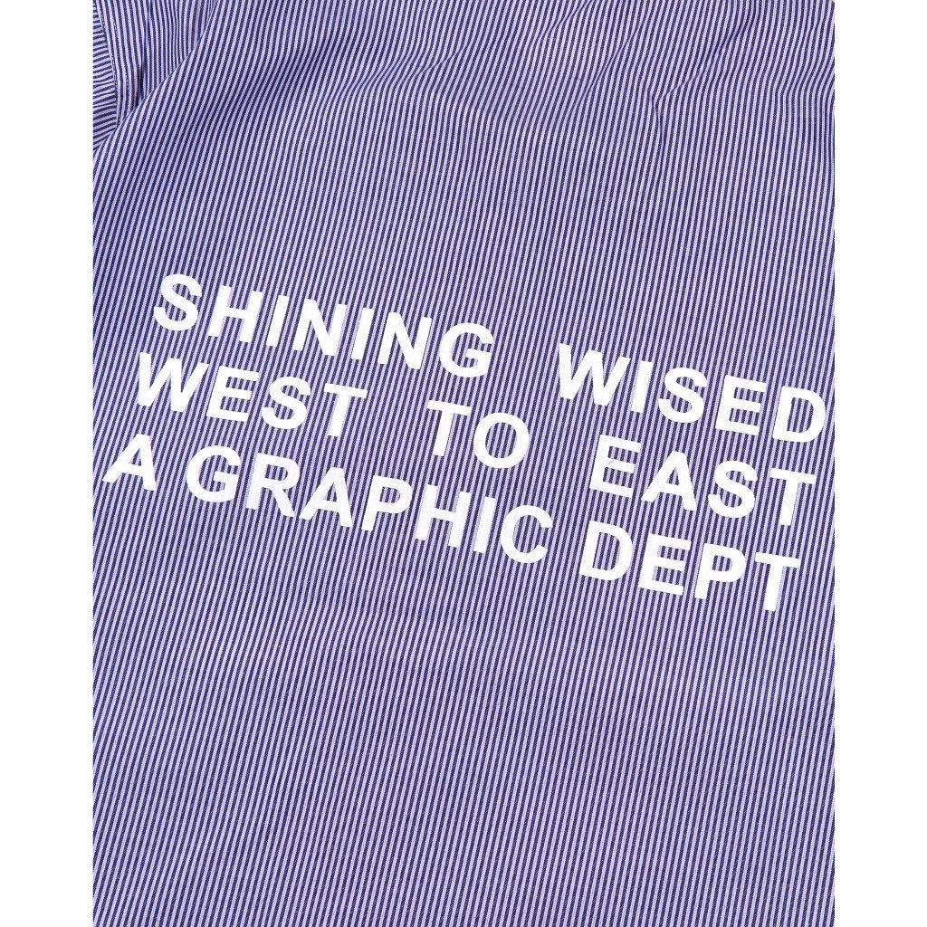 WISED X SHINING | GRIDLINE | BOXY STRIPE SHIRT