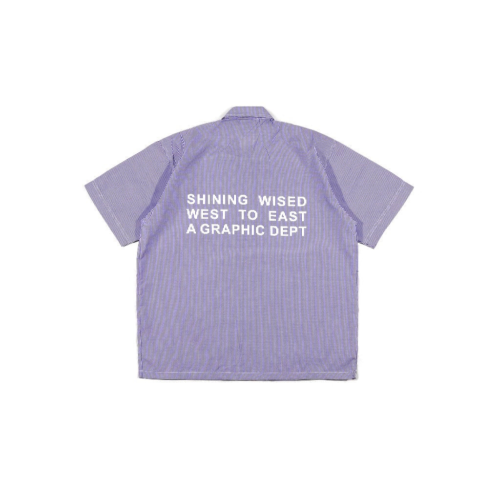 WISED X SHINING | GRIDLINE | BOXY STRIPE SHIRT