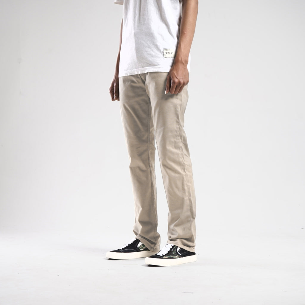 WISED  SCOUT BEIGE  CHINO PANTS
