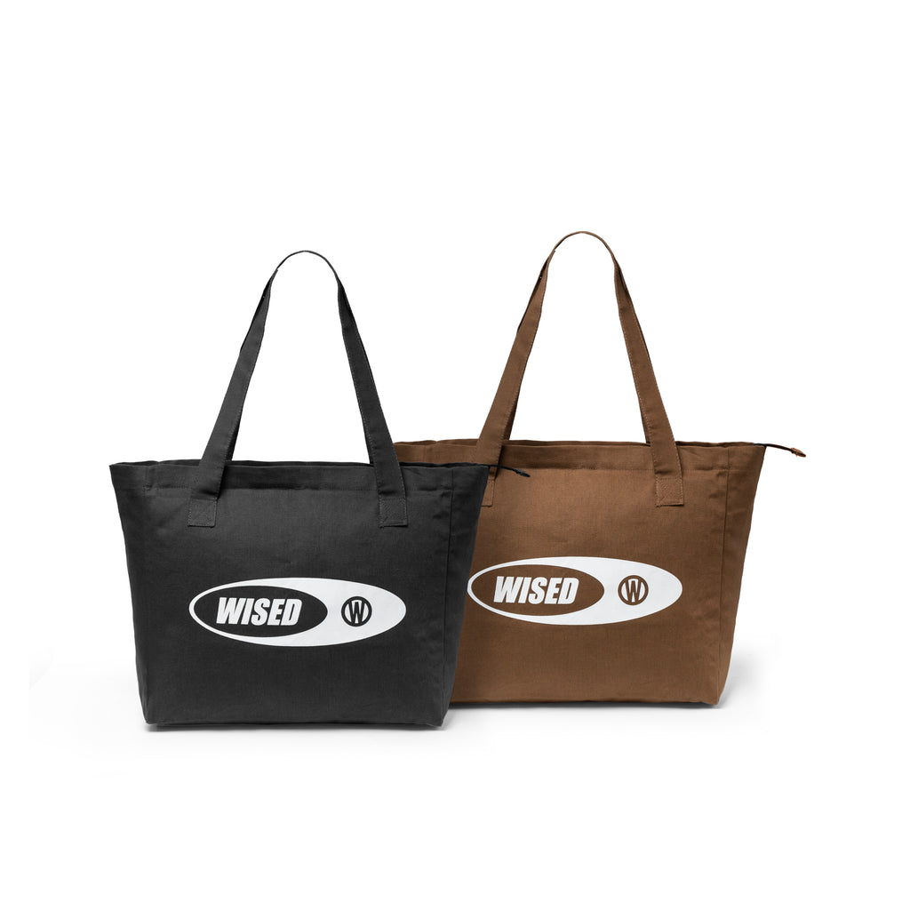 WISED  FORTED  TOTEBAG