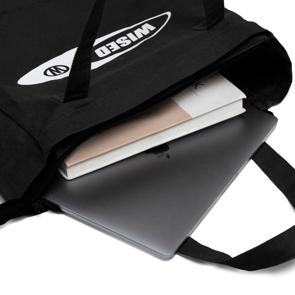 WISED  FORTED  TOTEBAG