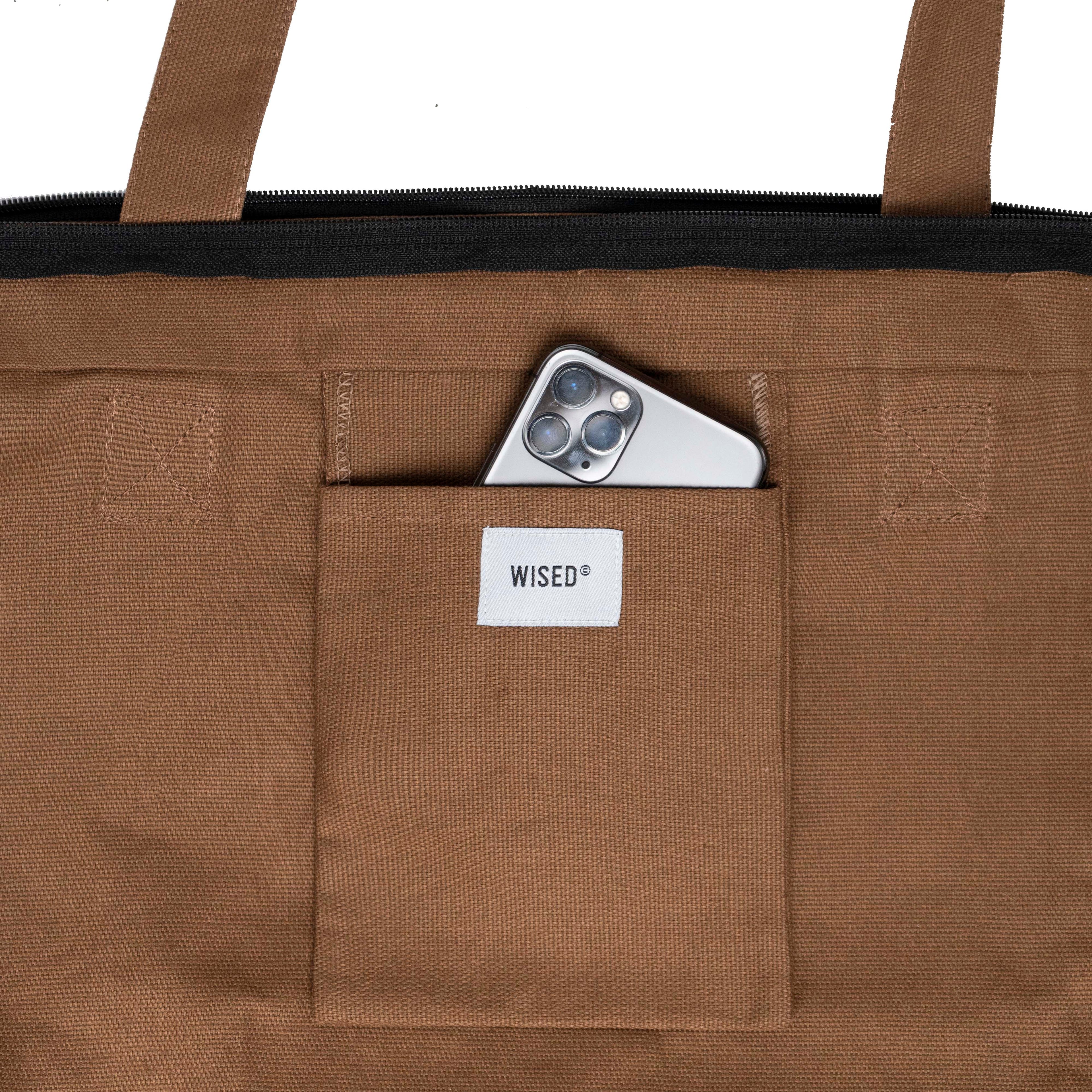 WISED  FORTED  TOTEBAG
